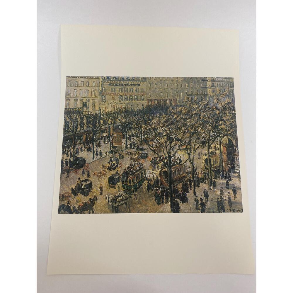 Camille Pissarro, Boulevard Des Italiens, Morning, Sunlight, Print, Book M-03-01